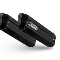 Escape compatible con Bmw K 1600 Gtl 2021-2024, Hyper Sonic Black Titanium, Escape legal, homologado, silenciador con db killer desmontable y tubo de conexión específico 