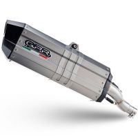Escape compatible con Yamaha Tenere 700 2021-2024, Hyper Sonic Titanium, Escape legal, homologado, silenciador con db killer desmontable y tubo de conexión específico 