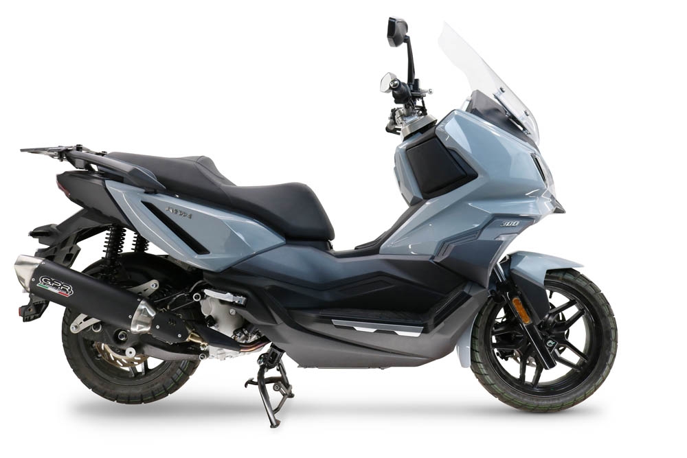 GPR escape compatible con  Sym ADX 300 2024-2026, Furore-X Scooter, Silenciador homologado para ruido, escape completo con catalizador y db killer 