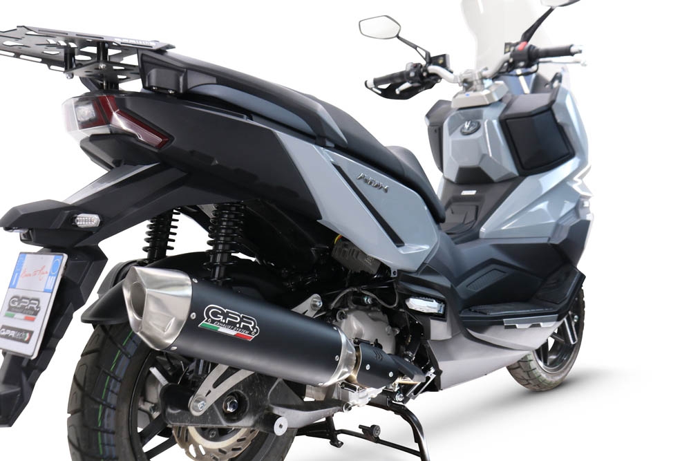 GPR escape compatible con  Sym ADX 300 2024-2026, Furore-X Scooter, Silenciador homologado para ruido, escape completo con catalizador y db killer 