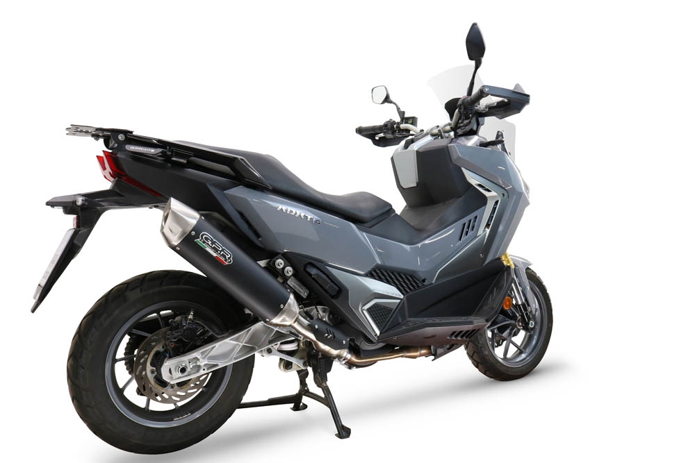 GPR escape compatible con  Sym ADX TG 400 2024-2026, Furore-X Scooter, Silenciador homologado para ruido, escape completo con catalizador y db killer 