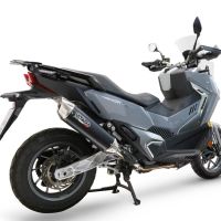GPR escape compatible con  Sym ADX TG 400 2024-2026, Furore-X Scooter, Escape racing, silencioso con tubo de conexión 