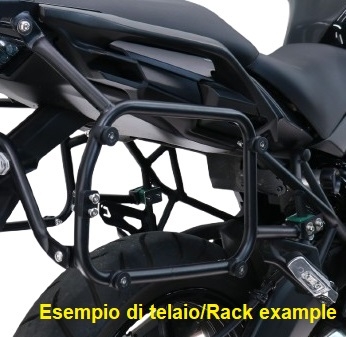 GPR TECH compatible con  Suzuki V-Strom Dl 650 2021/2024 e5 Portaequipajes específico para maletas laterales de 38 Lt y 32 Lt, color negro. 