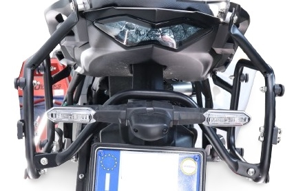 GPR TECH compatible con  Suzuki V-Strom Dl 650 2021/2024 e5 Portaequipajes específico para maletas laterales de 38 Lt y 32 Lt, color negro. 