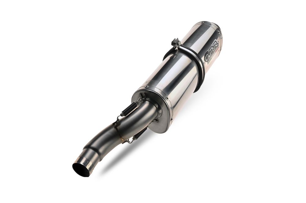 Escape compatible con Bmw R 1200 R 2011-2014, Trioval, Escape legal, homologado, silenciador con db killer desmontable y tubo de conexión específico 