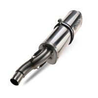 Escape compatible con Bmw R 1200 R 2011-2014, Trioval, Escape legal, homologado, silenciador con db killer desmontable y tubo de conexión específico 