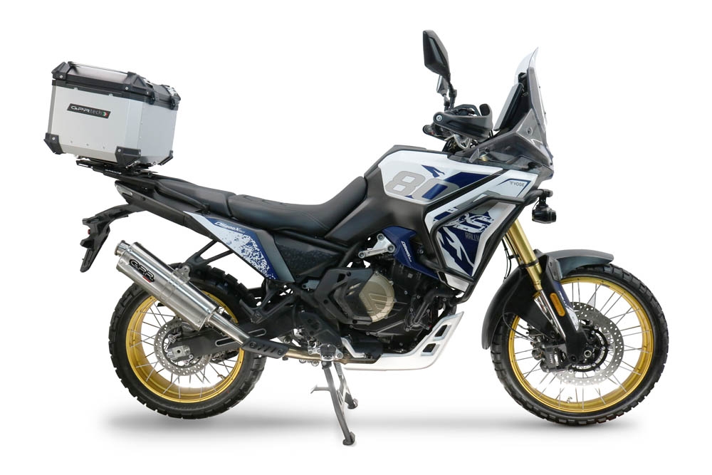 Baúl GPR TECH compatible con  Voge DS 800 Rally 2025/2026 Baúl Alpi-Tech en aluminio color plata con placa específica incluida Capacidad Litros 45