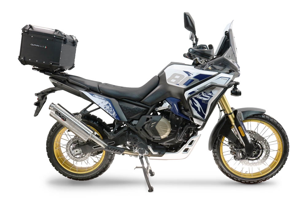 Baúl GPR TECH compatible con  Voge DS 800 Rally 2025/2026 Baúl Alpi-Tech en aluminio, color negro con placa específica incluida Capacidad Litros 45