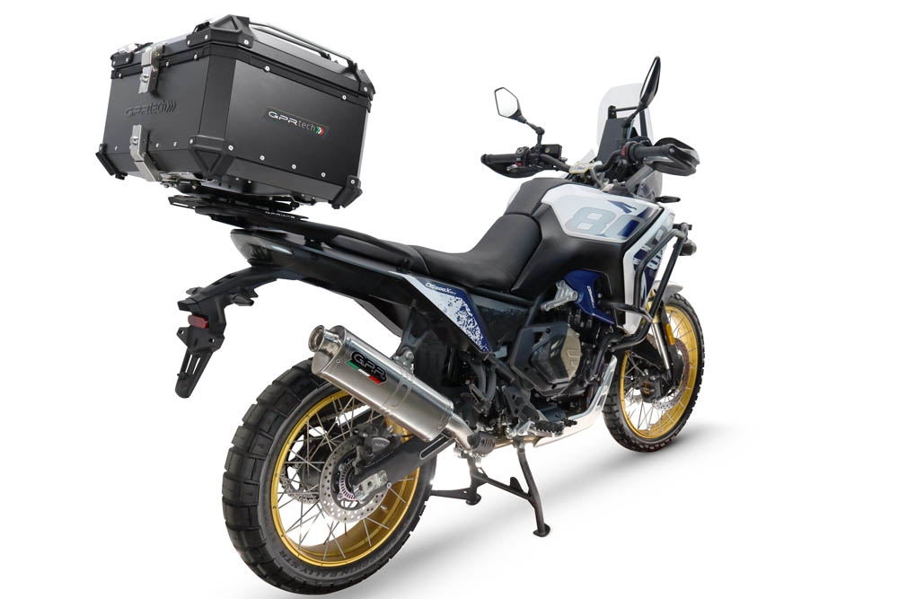 Baúl GPR TECH compatible con  Voge DS 800 Rally 2025/2026 Baúl Alpi-Tech en aluminio, color negro con placa específica incluida Capacidad Litros 55