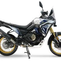 GPR escape compatible con  Voge DS 800 Rally 2025-2026, Furore-X Titanio Nero, Escape legal, homologado, silenciador con db killer desmontable y tubo de conexión específico 