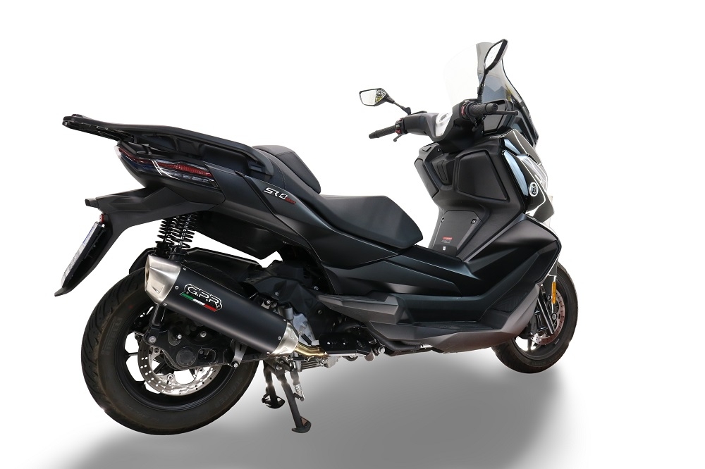 GPR escape compatible con  Bmw C 400 X -GT 2021-2024, Furore-X Scooter, Silenciador homologado para ruido, escape completo con catalizador y db killer 