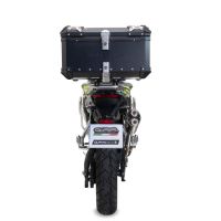 Baúl en aluminio, color negro con placa específica incluida GPR TECH compatible con  Voge 900DSX 2024/2025 e5