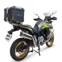 Baúl en aluminio, color negro con placa específica incluida GPR TECH compatible con  Voge 900DSX 2024/2025 e5