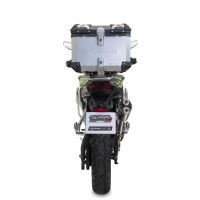 Baúl en aluminio color plata con placa específica incluida GPR TECH compatible con  Voge 900DSX 2024/2025 e5
