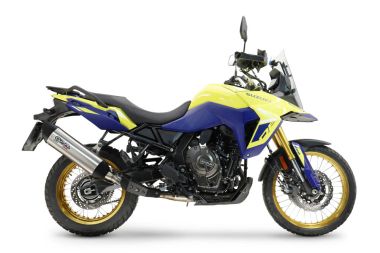 Escape compatible con Suzuki V-STROM DL 800 DE - SE 2023-2025, Furore-X Titanio, Escape legal, homologado, silenciador con db killer desmontable y tubo de conexión específico 