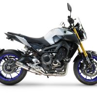 GPR escape compatible con  Yamaha Mt-09 2014-2016, Deeptone Inox, Escape completo racing, incluyendo colector y db killer desmontable, sin homologación 
