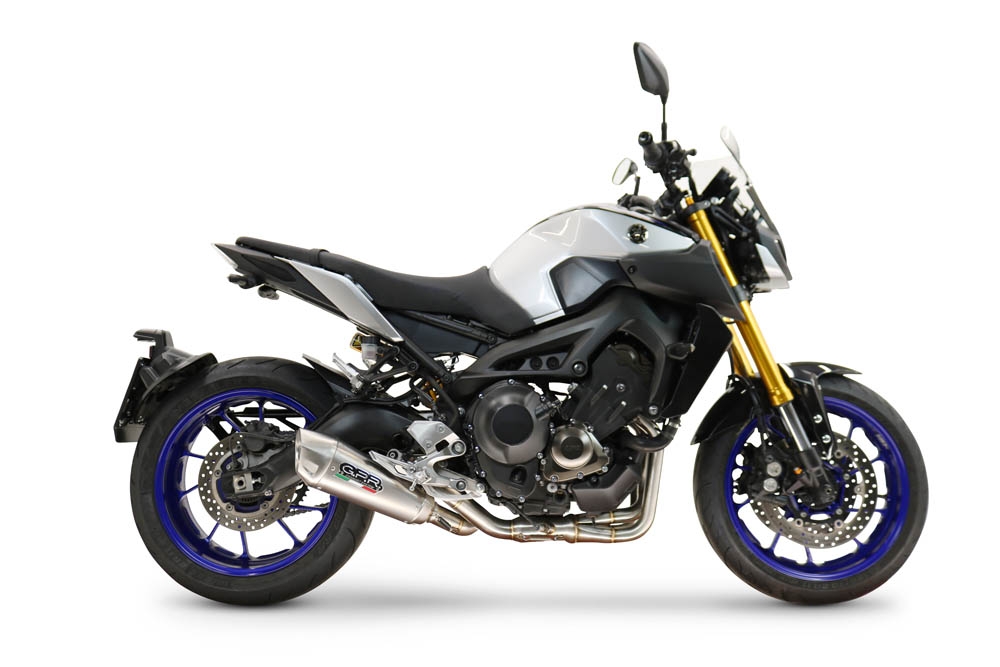 GPR escape compatible con  Yamaha Mt-09 2014-2016, GP-Revo Titanium, Escape completo racing, incluyendo colector y db killer desmontable, sin homologación 