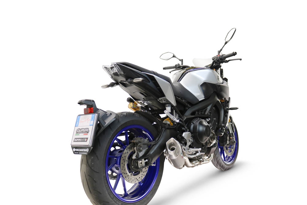 GPR escape compatible con  Yamaha Mt-09 2014-2016, GP-Revo Titanium, Escape completo racing, incluyendo colector y db killer desmontable, sin homologación 