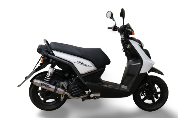 Escape compatible con Yamaha BW'S 125 2010-2013, Deeptone Inox, Escape completo racing, incluyendo colector y db killer desmontable, sin homologación 