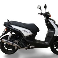 Escape compatible con Yamaha BW'S 125 2010-2013, Deeptone Inox, Escape completo racing, incluyendo colector y db killer desmontable, sin homologación 