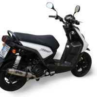 Escape compatible con Yamaha BW'S 125 2010-2013, Deeptone Inox, Escape completo racing, incluyendo colector y db killer desmontable, sin homologación 