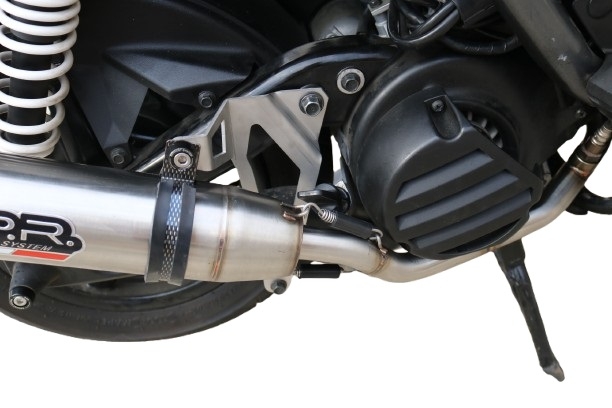 Escape compatible con Yamaha BW'S 125 2010-2013, Deeptone Inox, Escape completo racing, incluyendo colector y db killer desmontable, sin homologación 