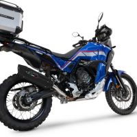 Escape compatible con Yamaha Tenere 700 2021-2024, Furore-X Titanio Nero, Escape legal, homologado, silenciador con db killer desmontable y tubo de conexión específico 
