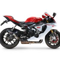 GPR escape compatible con  Yamaha Yzf R1-R1-M 2015-2016, M3 Black Titanium, Escape legal, homologado, silenciador con db killer desmontable y tubo de conexión específico 