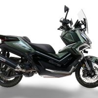 Escape compatible con Zontes 365G 2024-2026, Furore-X Scooter, Escape racing, silencioso con tubo de conexión 