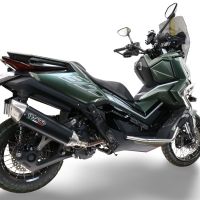 Escape compatible con Zontes 365G 2024-2026, Furore-X Scooter, Escape racing, silencioso con tubo de conexión 
