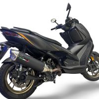 GPR escape compatible con  Zontes 365K 2024-2026, Furore-X Scooter, Silenciador homologado para ruido, escape completo con catalizador y db killer 