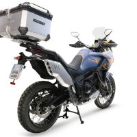 GPR TECH compatible con  Zontes 703 F 2025/2026 Baúl Alpi-Tech en aluminio color plata con placa específica incluida Capacidad Litros 45