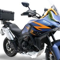 GPR TECH compatible con  Zontes 703 F 2025/2026 Baúl Alpi-Tech en aluminio, color negro con placa específica incluida Capacidad Litros 55