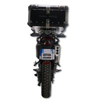 GPR TECH compatible con  Zontes 703 F 2025/2026 Baúl Alpi-Tech en aluminio, color negro con placa específica incluida Capacidad Litros 55