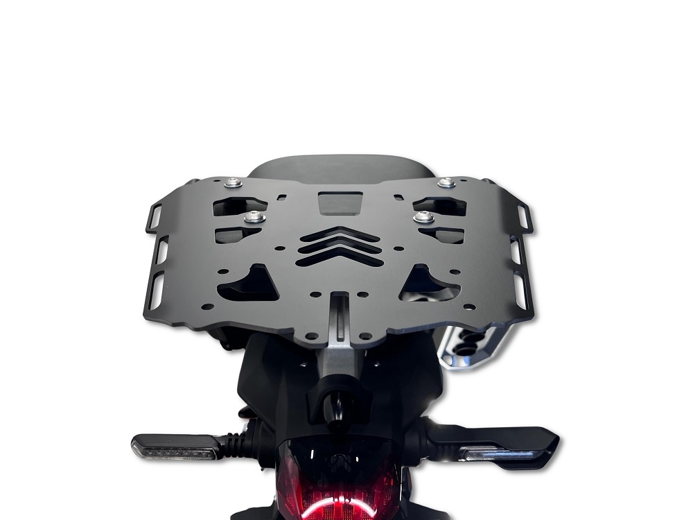 GPR TECH compatible con  Zontes 703 F 2025/2026 Baúl Alpi-Tech en aluminio, color negro con placa específica incluida Capacidad Litros 35